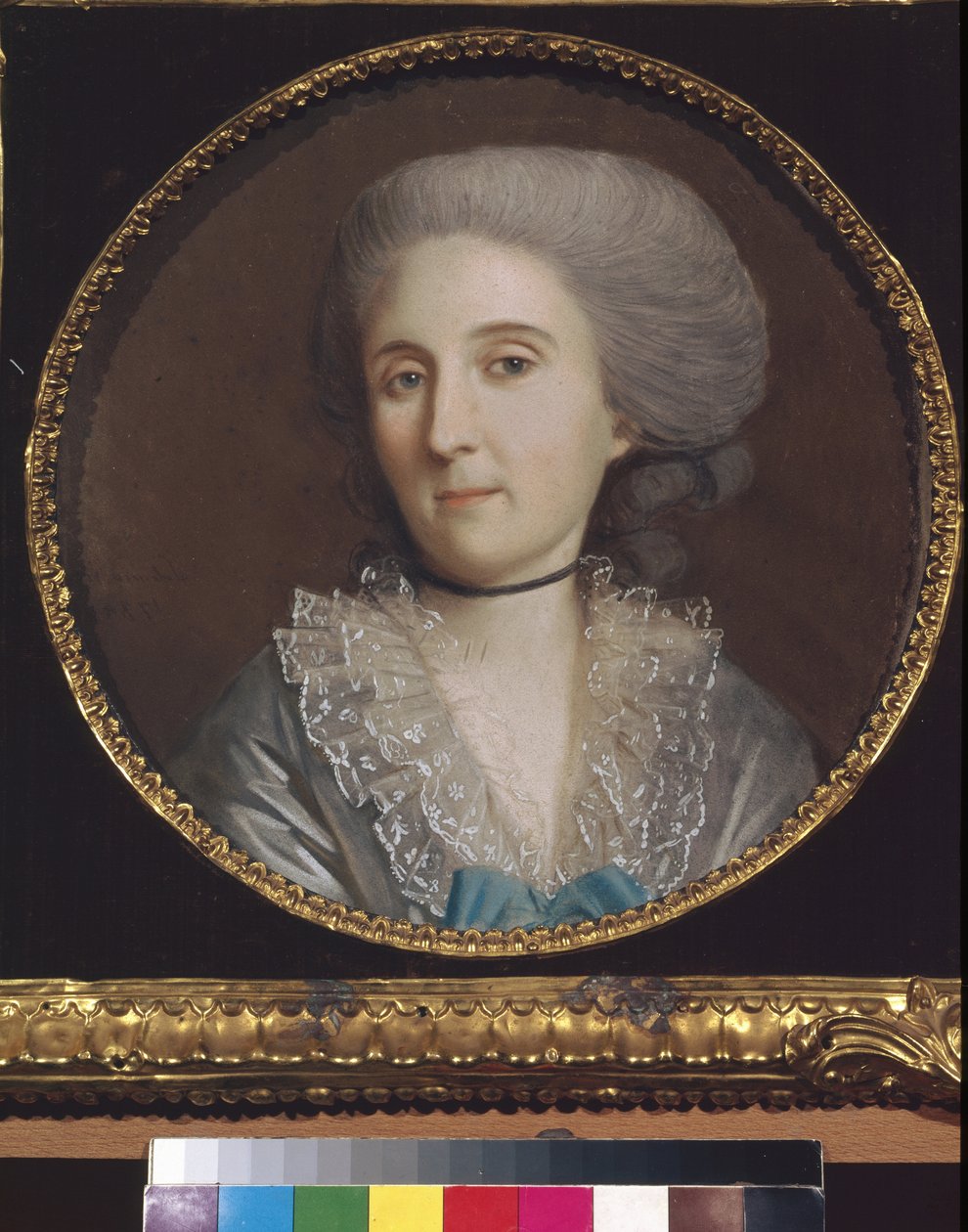 Portræt af prinsesse Natalia V. Saltykova (1737-1812) - Kunstværk af Johann Heinrich Schmidt (1749-1829), pastel på papir (27,5x27,5 cm) af Johann Heinrich Schmidt