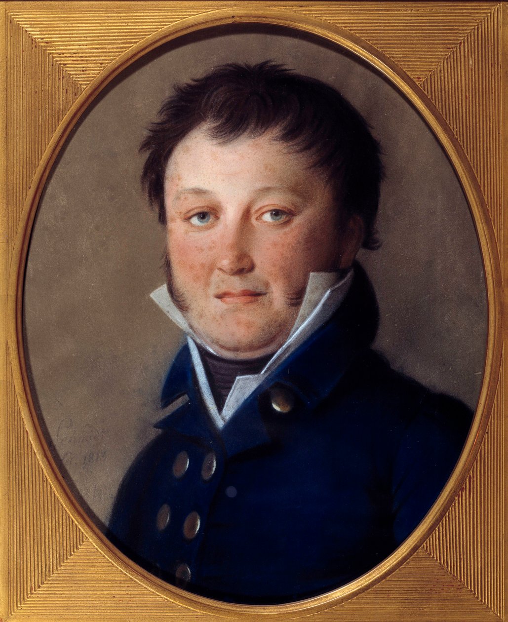 Portræt af Constant Wairy dit Constant (1778-1845) kejser Napoleons første kammertjener indtil 1814 Pastelmaleri af Johann Heinrich Schmidt (1749-1829) af Johann Heinrich Schmidt