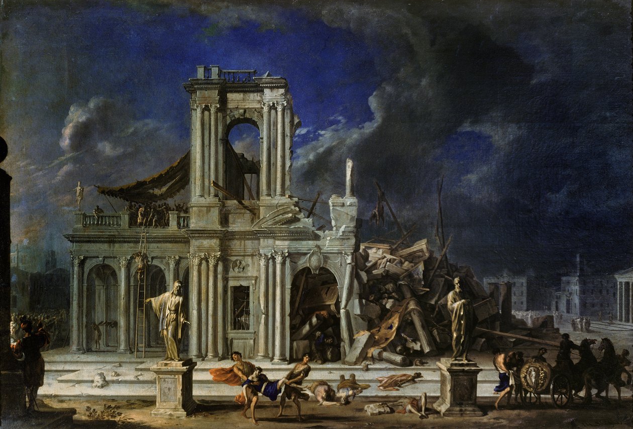 Samson slog filistrene, ca. 1633-34 af Johann Heinrich Schönfeld