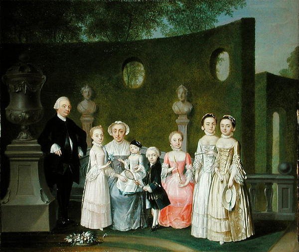 Et familieportræt af Johann Heinrich Strumpff