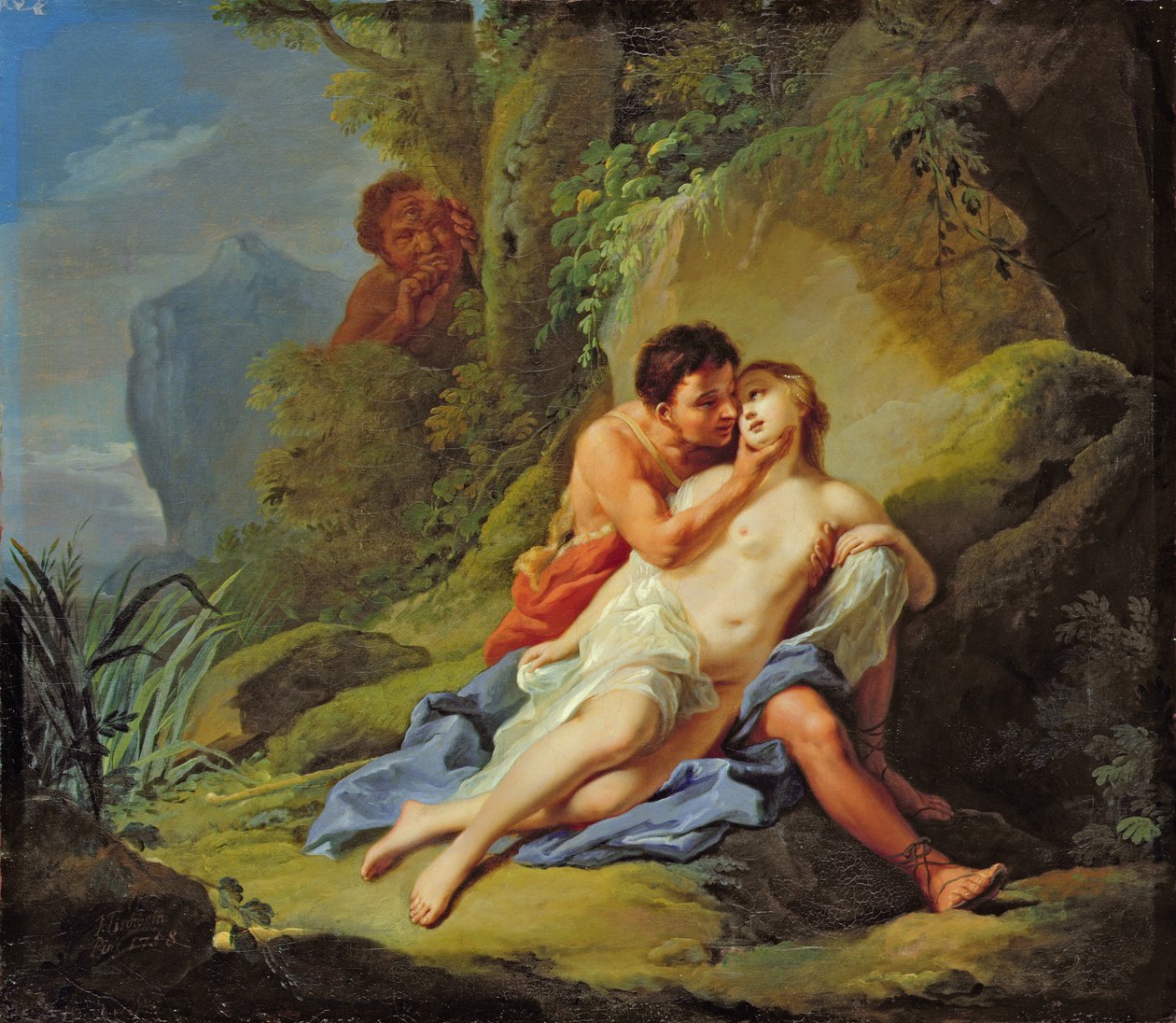 Acis og Galatea, 1758 af Johann Heinrich Tischbein