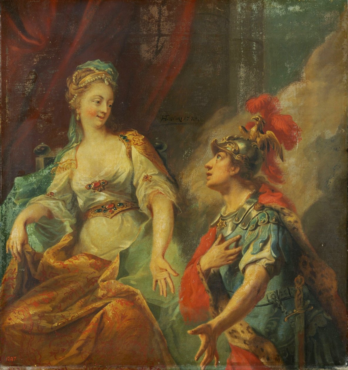 Aeneas foran Dido af Johann Heinrich Tischbein
