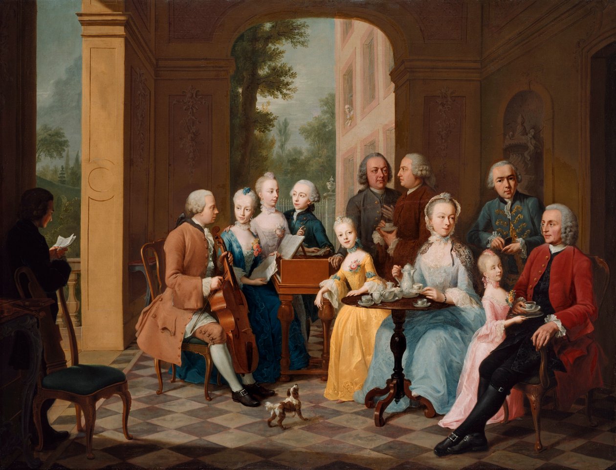 Familien Timmermann, af Johann Heinrich Tischbein den ældre af Johann Heinrich Tischbein