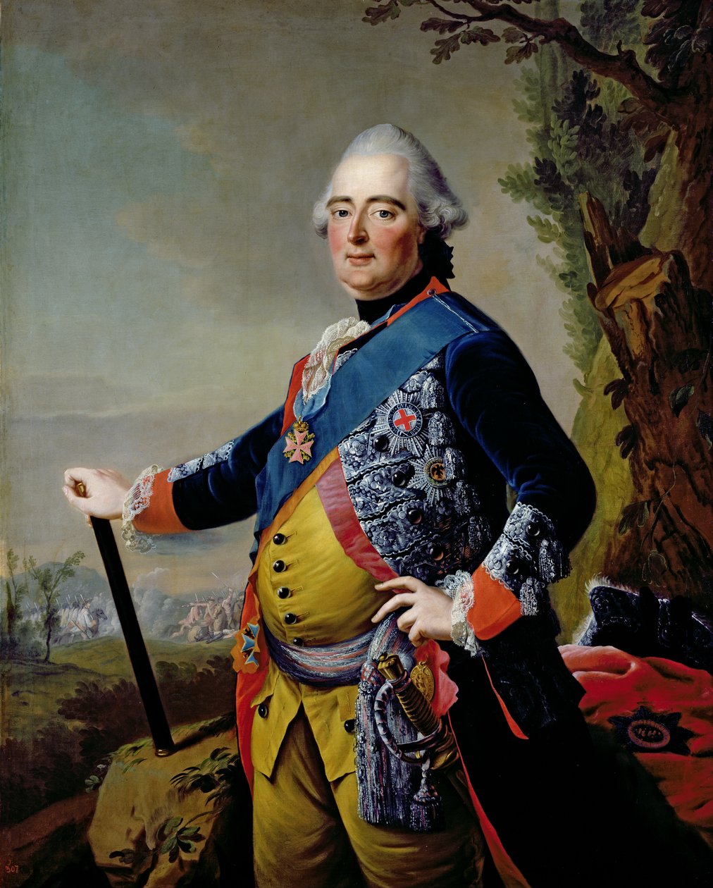 Frederik II, Landgrave of Hessen-Kassel, c.1773 af Johann Heinrich Tischbein