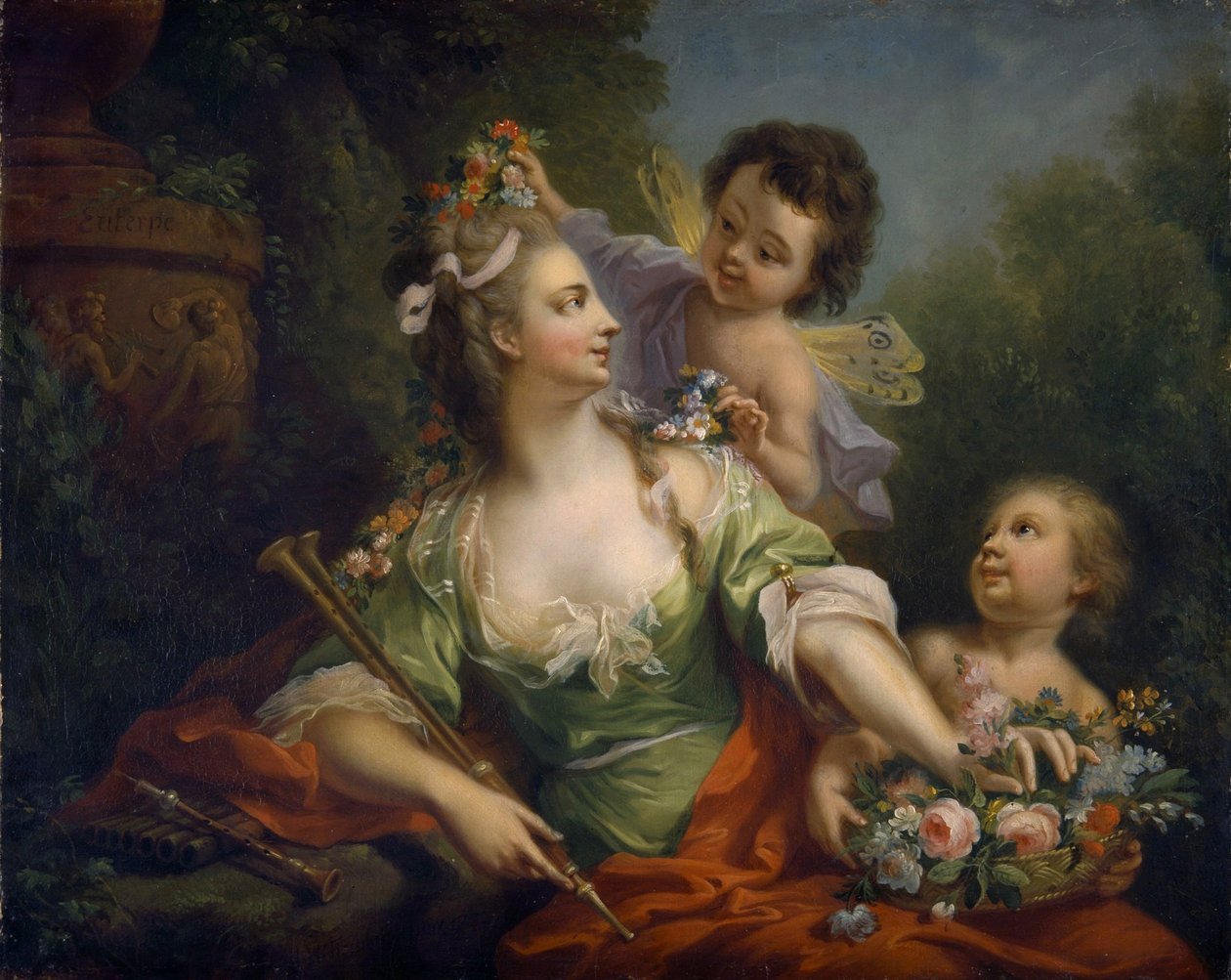 Musen Euterpe (de ni muser, 1782) af Johann Heinrich Tischbein