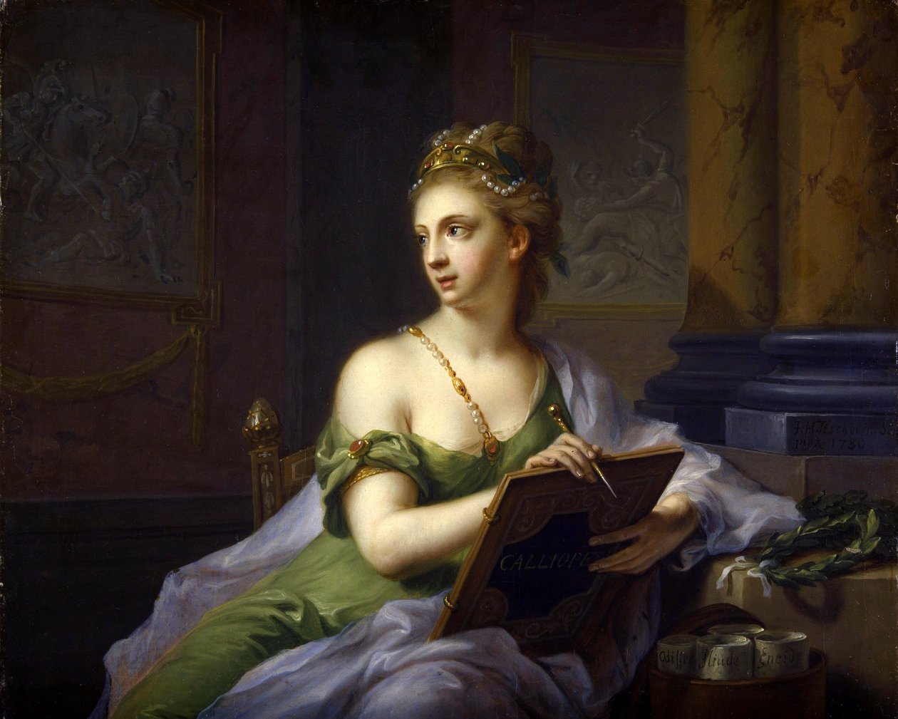 De ni muser - Kalliope (episk poesi) af Johann Heinrich Tischbein