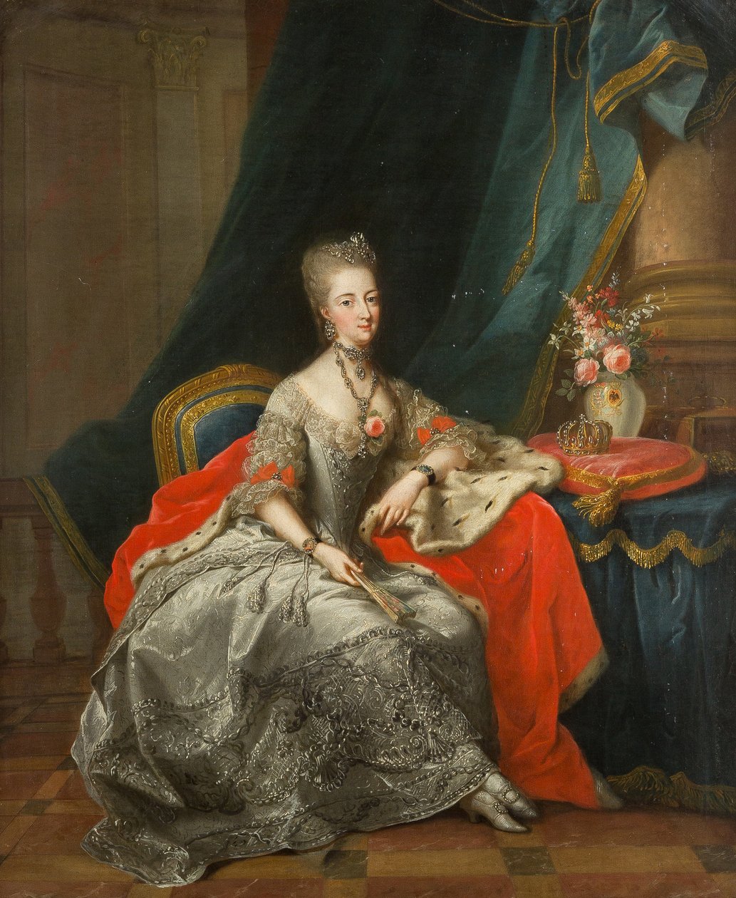 Margravine Philippine of Brandenburg-Schwedt 1745-1800, Landgravine of Hesse-Kassel, 1774. af Johann Heinrich Tischbein