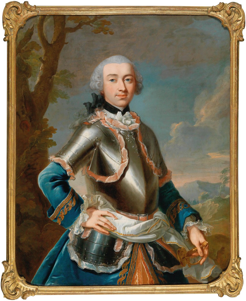 Portræt af grev Rudolf Waldbott von Bassenheim 1731-1805, mellem 1755 og 1765. af Johann Heinrich Tischbein the Elder