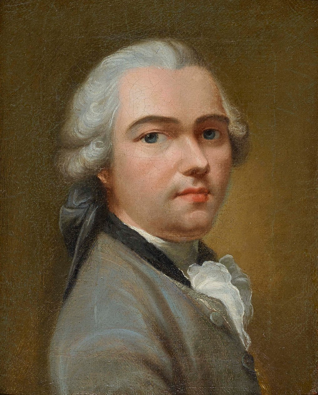 Selvportræt, midten af det 18. århundrede.. af Johann Heinrich Tischbein