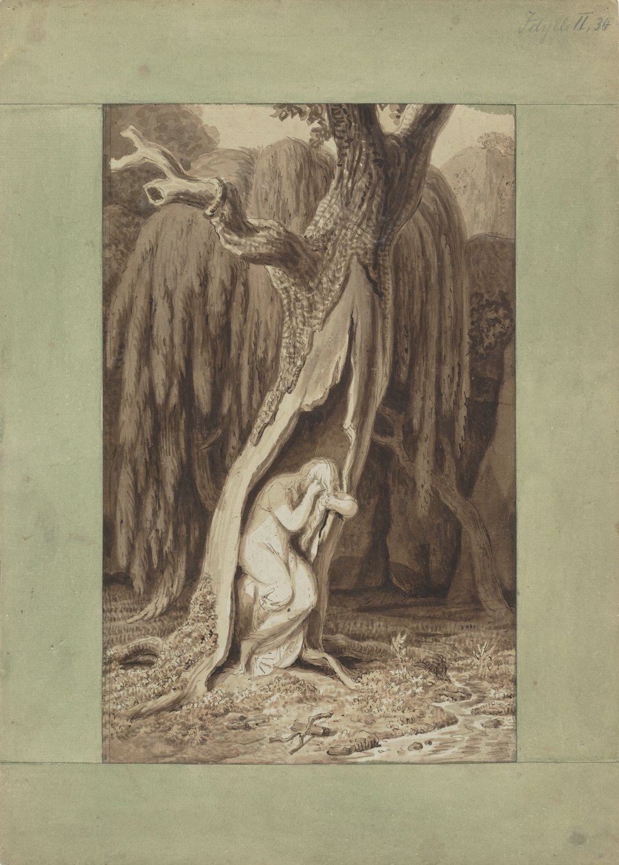 Dryad. Idylls Series, ca 1820. af Johann Heinrich Wilhelm Tischbein