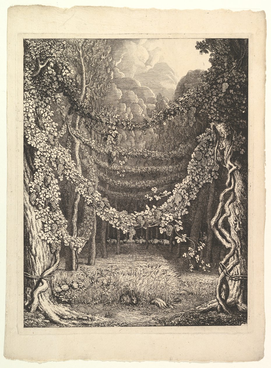 Frontispice til bind IV af Homer hentet fra antikken, Göttingen: Heinrich Diete..., ca. 1796. af Johann Heinrich Wilhelm Tischbein