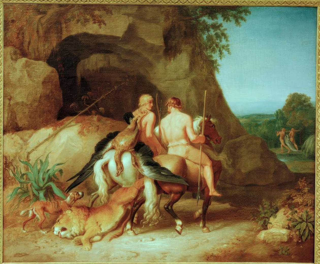 Kastor og Pollux - Mandens styrke af Johann Heinrich Wilhelm Tischbein
