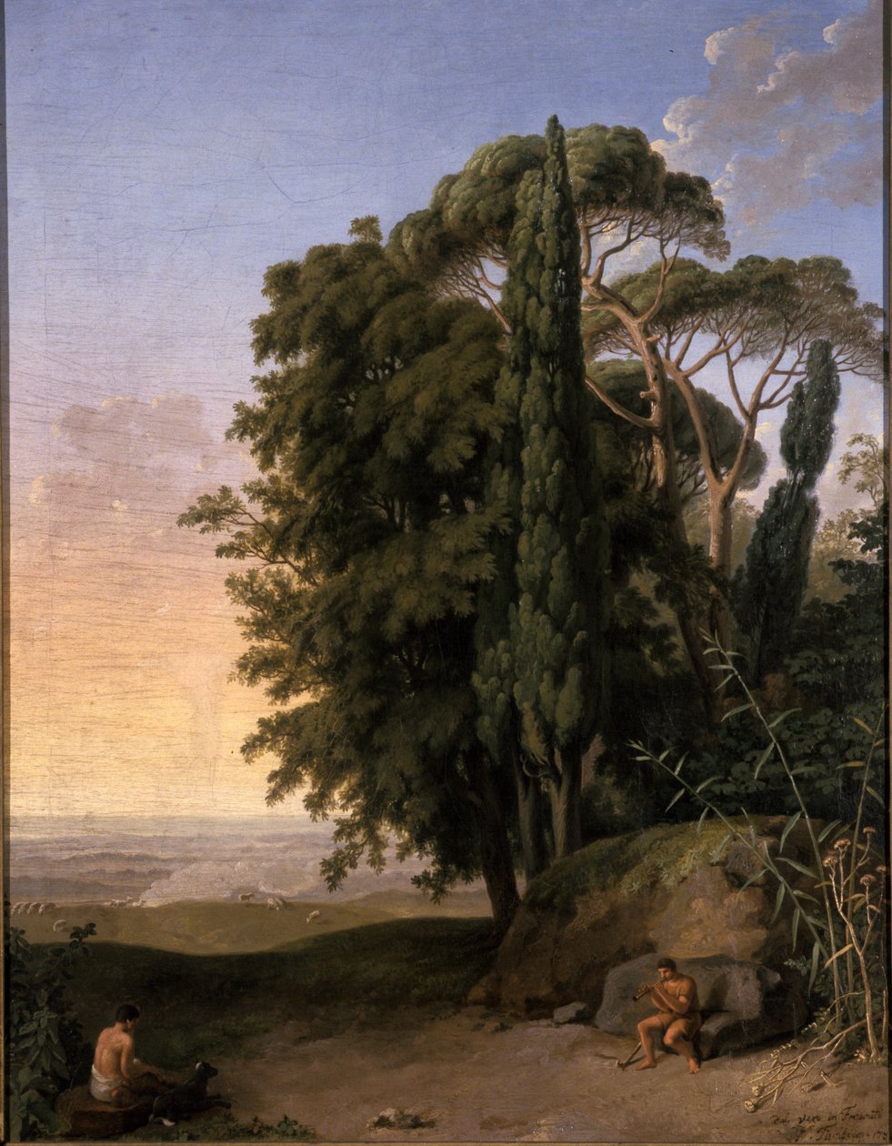 Landskab nær Frascati, 1783 af Johann Heinrich Wilhelm Tischbein