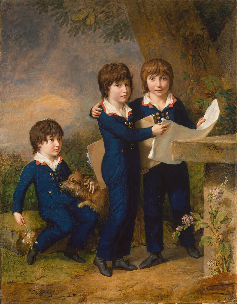 Martin Anton Heckschers børn: Johann Gustav Wilhelm Moritz 1797-1865..., 1805. af Johann Heinrich Wilhelm Tischbein