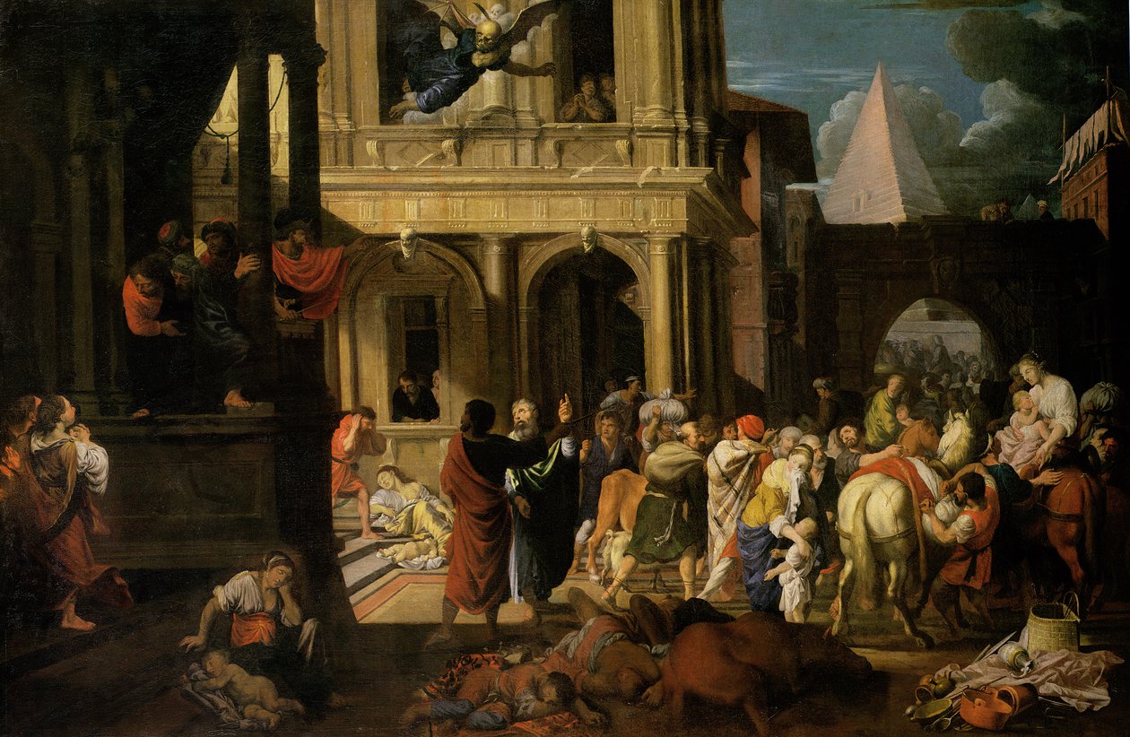 Israelitterne forlader Egypten af Johann Heiss