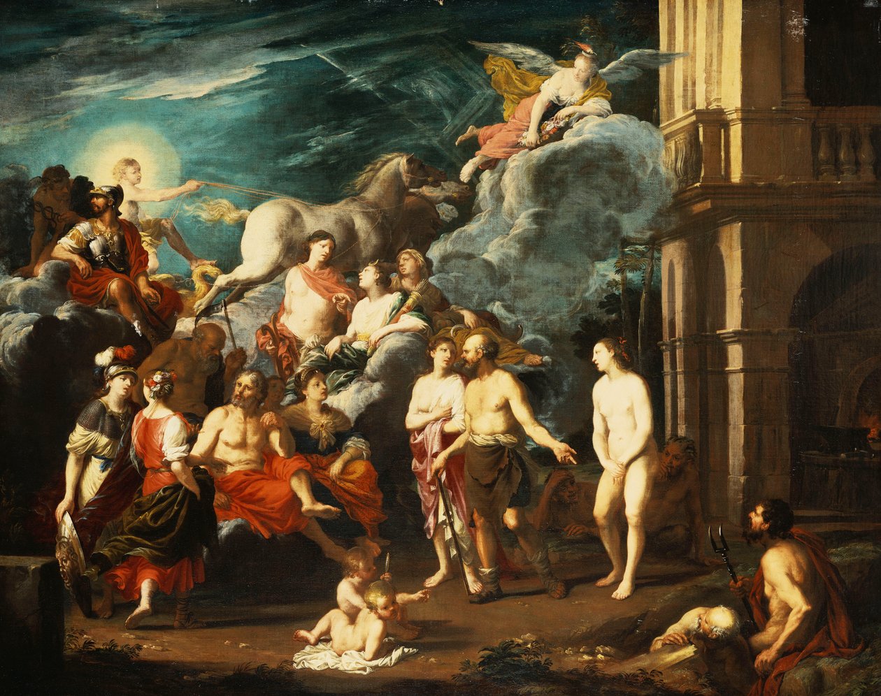 Præsentationen af Pandora af Vulcan af Johann Heiss