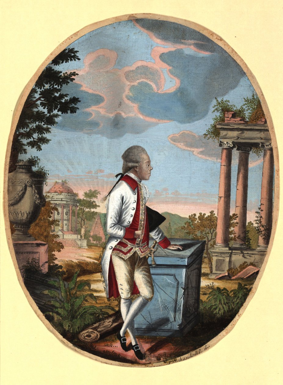Storhertug Paul af Rusland 1754-1801, senere tsar Paul I, 1782. af Johann Hieronymus Loeschenkohl