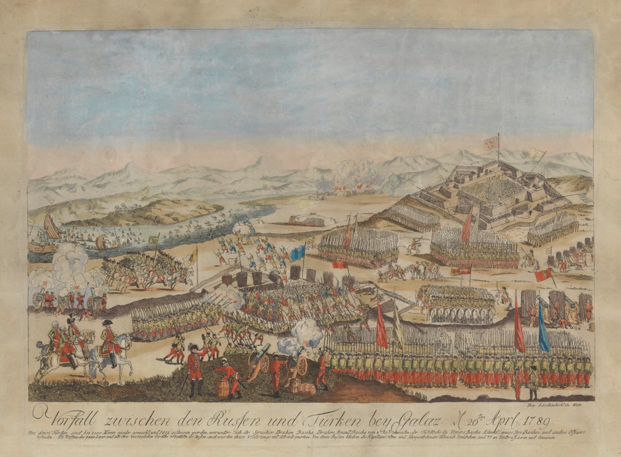 Hændelse mellem de russiske og osmanniske hære ved Galati den 20. april 1789, 1789. af Johann Hieronymus Loeschenkohl