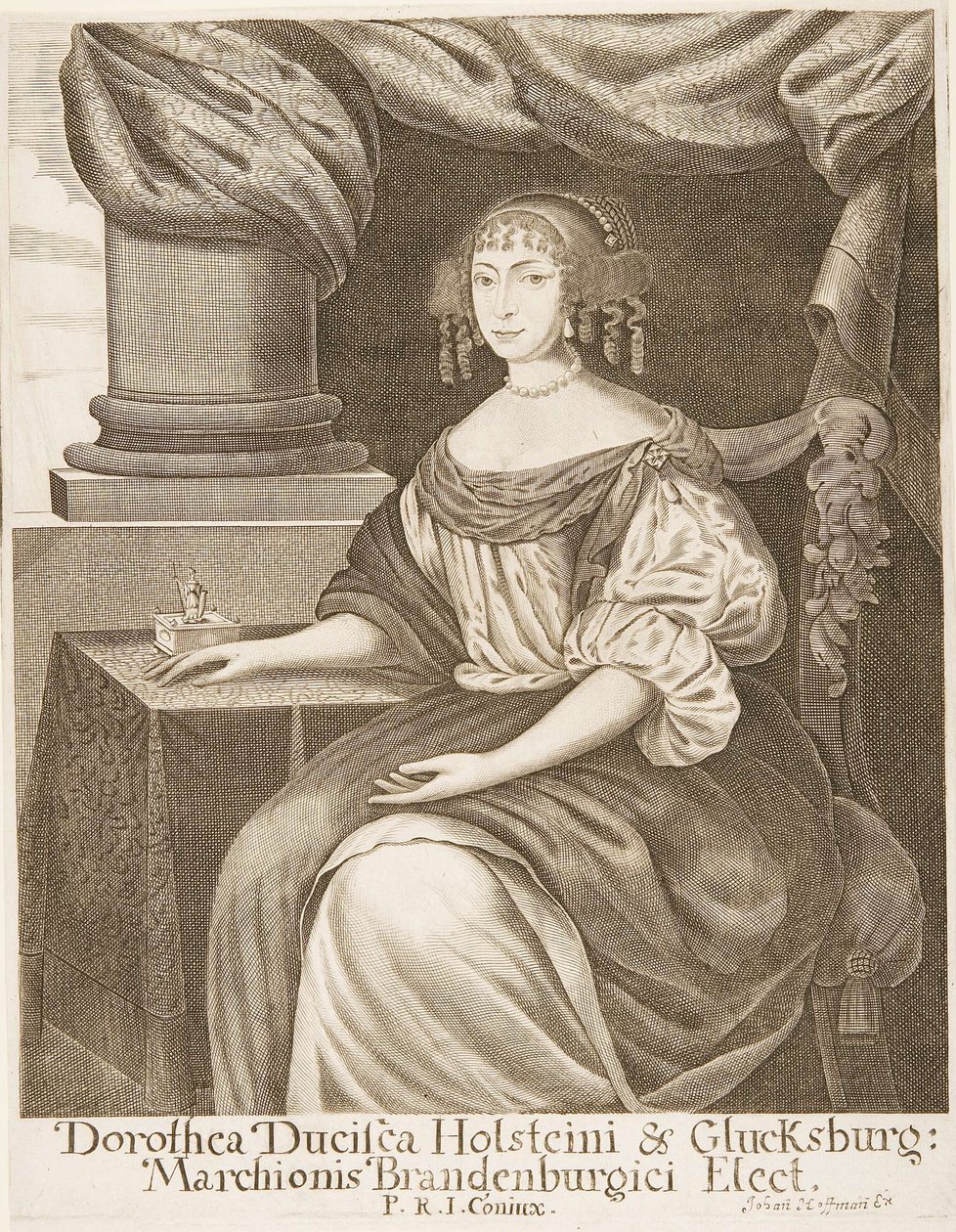 Johann Hoffmann - Dorothea af Holstein-Glücksburg, markgrevinde af Brandenburg af Johann Hoffmann