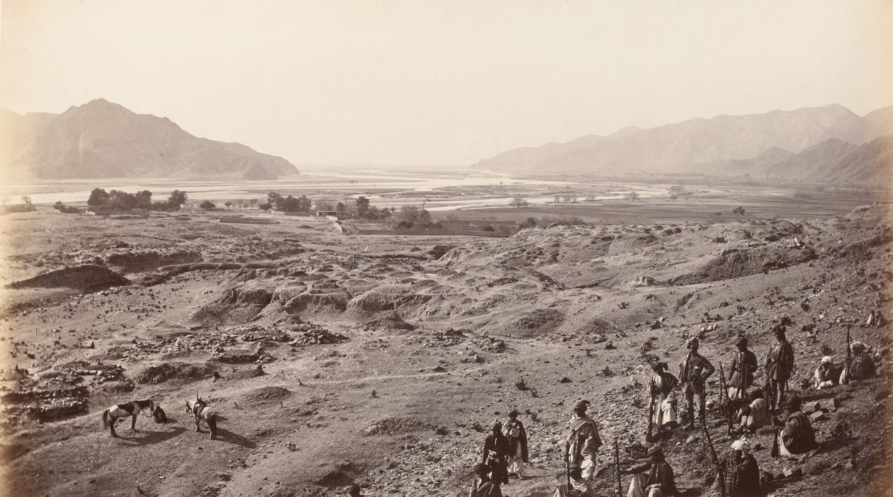 River Gorge over Lalpura ser mod Bassaule, ca. 1878 (foto) af Johann Hulsman