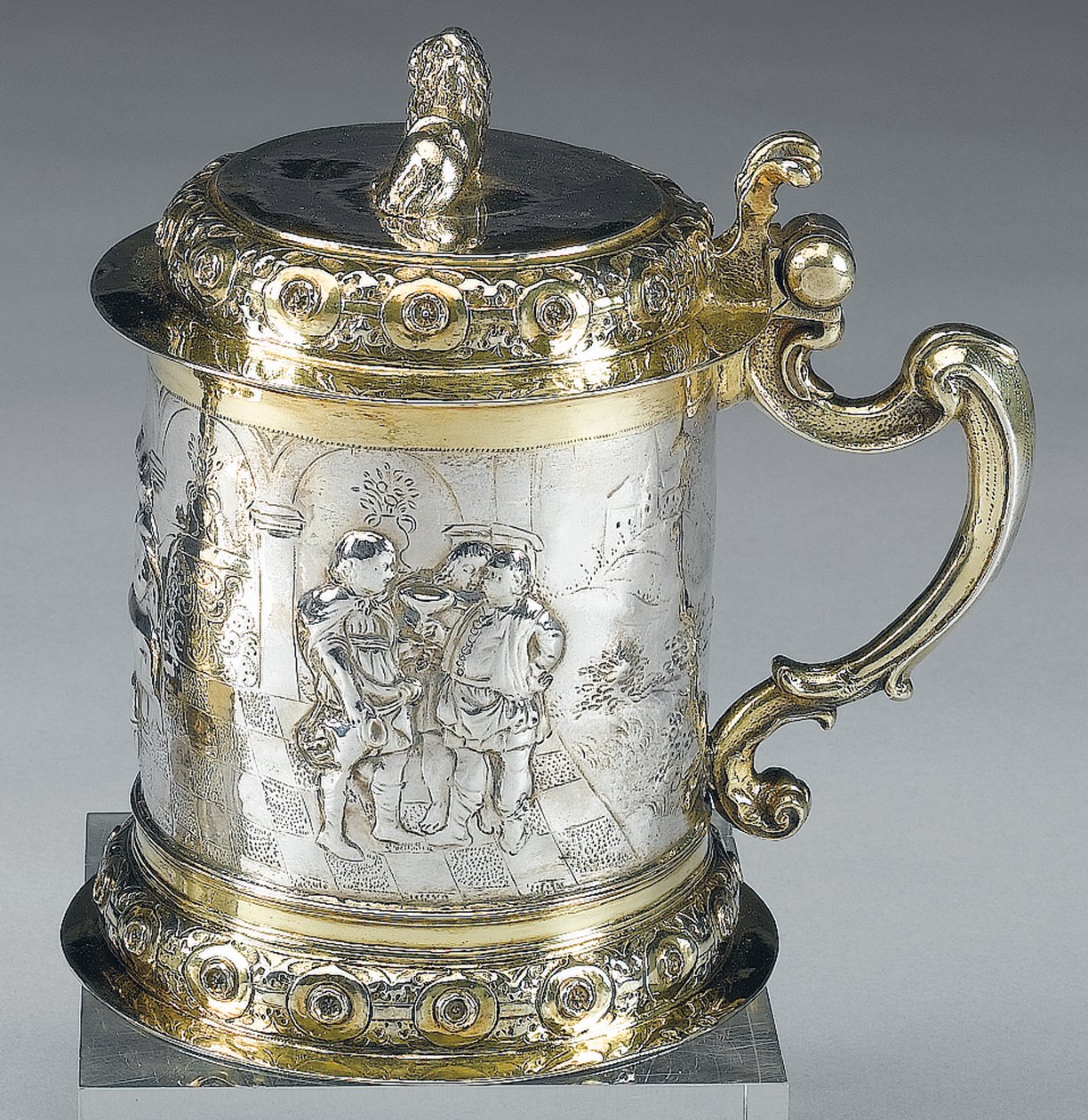 Tankard, Danzig, ca. 1680 (pakke forgyldt sølv) (se også 469712) af Johann II Rohde