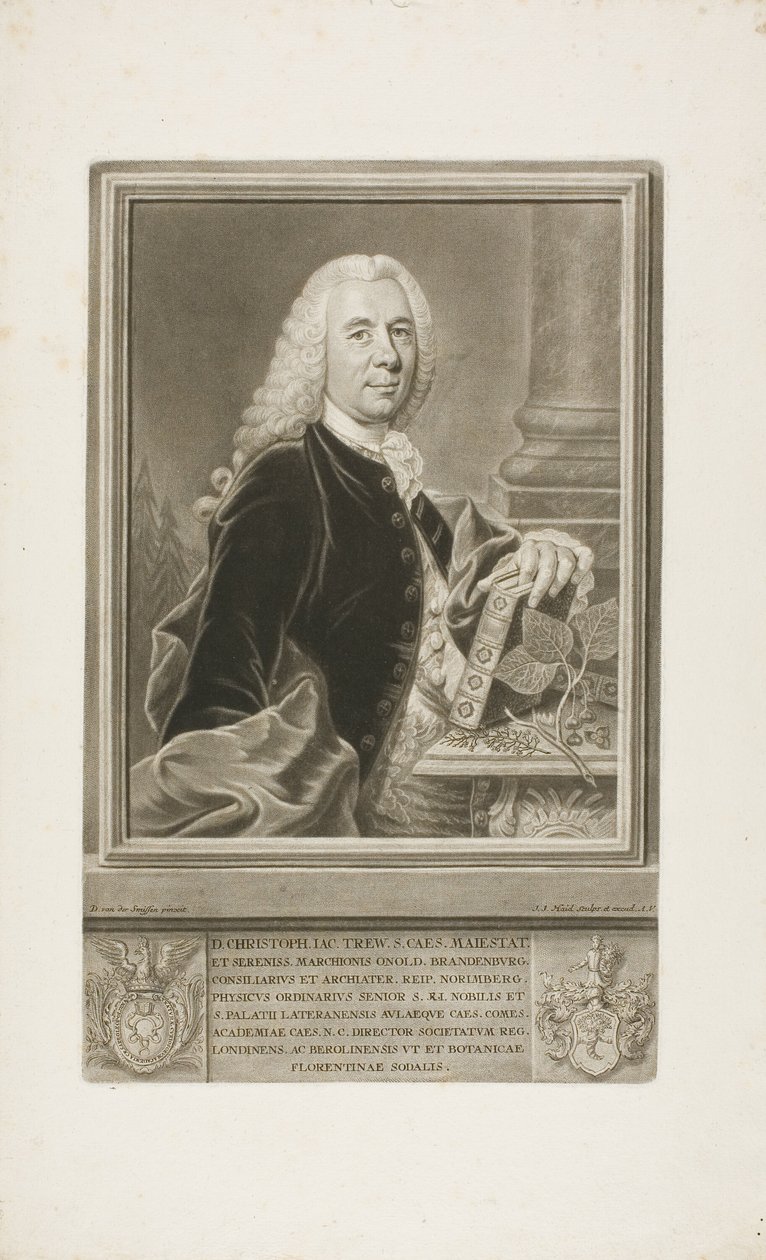 Mr. Christopher Jacob Trew, fra Select Plants af Johann Jacob Haid