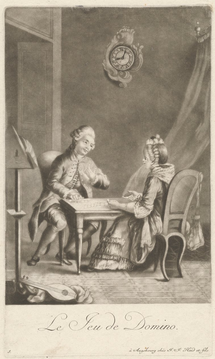 Domino spillet af Johann Jacobus Haid