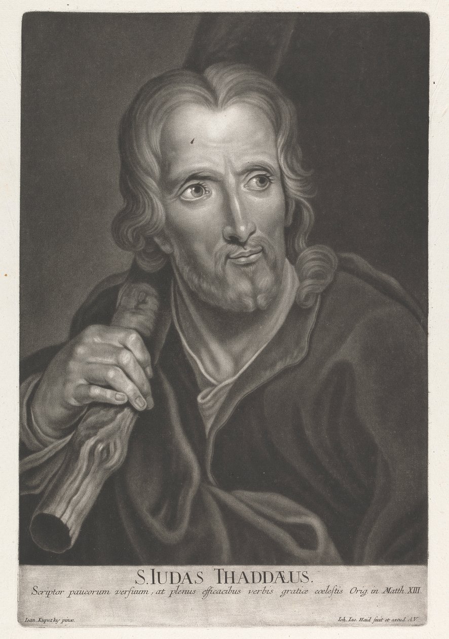 Sankt Judas Thaddeus af Johann Jacobus Haid