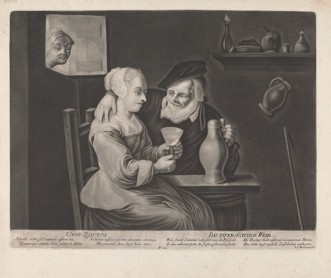 Jaloux kone af Johann Jacobus Haid