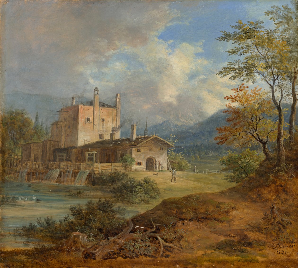 Jernhammer i bjergene af Johann Jakob Dorner der Jüngere