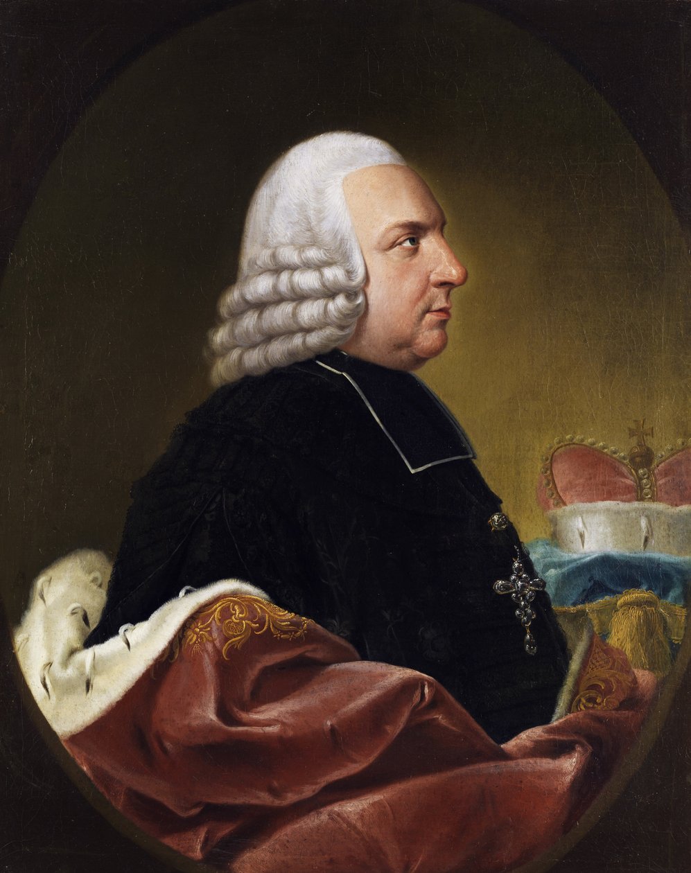 Portræt af Lothar Franz von Schoenborn 16551729, begyndelsen af ​​det 13. årh. af Johann Jakob Ihle
