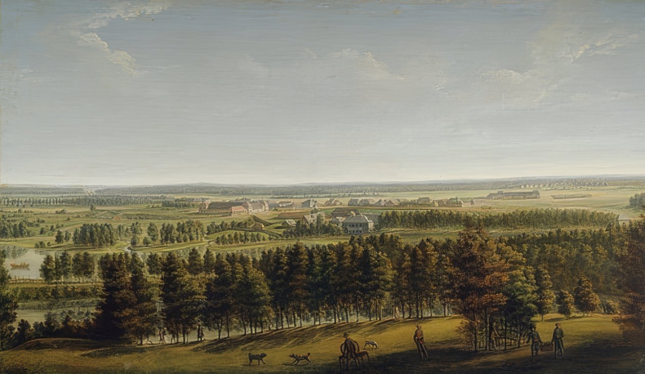 Udsigt over slotsparken fra Gatchina. 1790