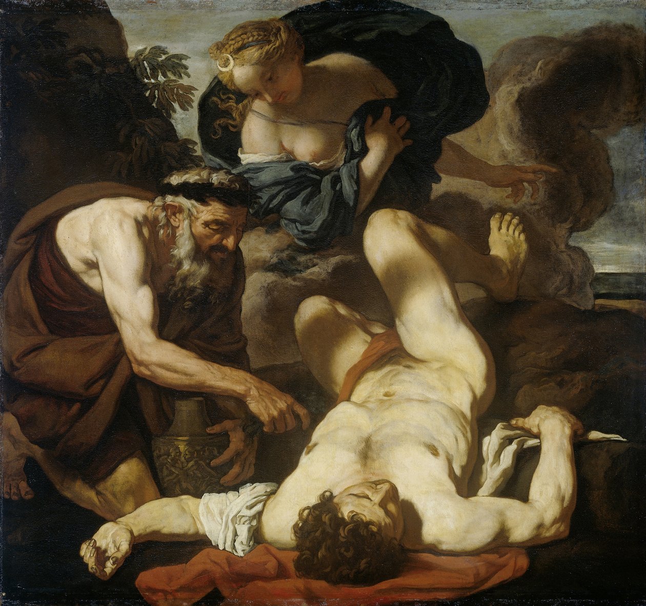 Selene og Endymion Orions død, 1660