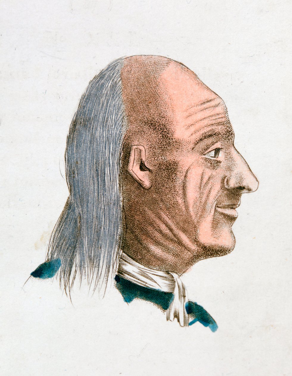 En jovial og venlig persons ansigtskarakteristika, 1808 af Johann Kaspar Lavater