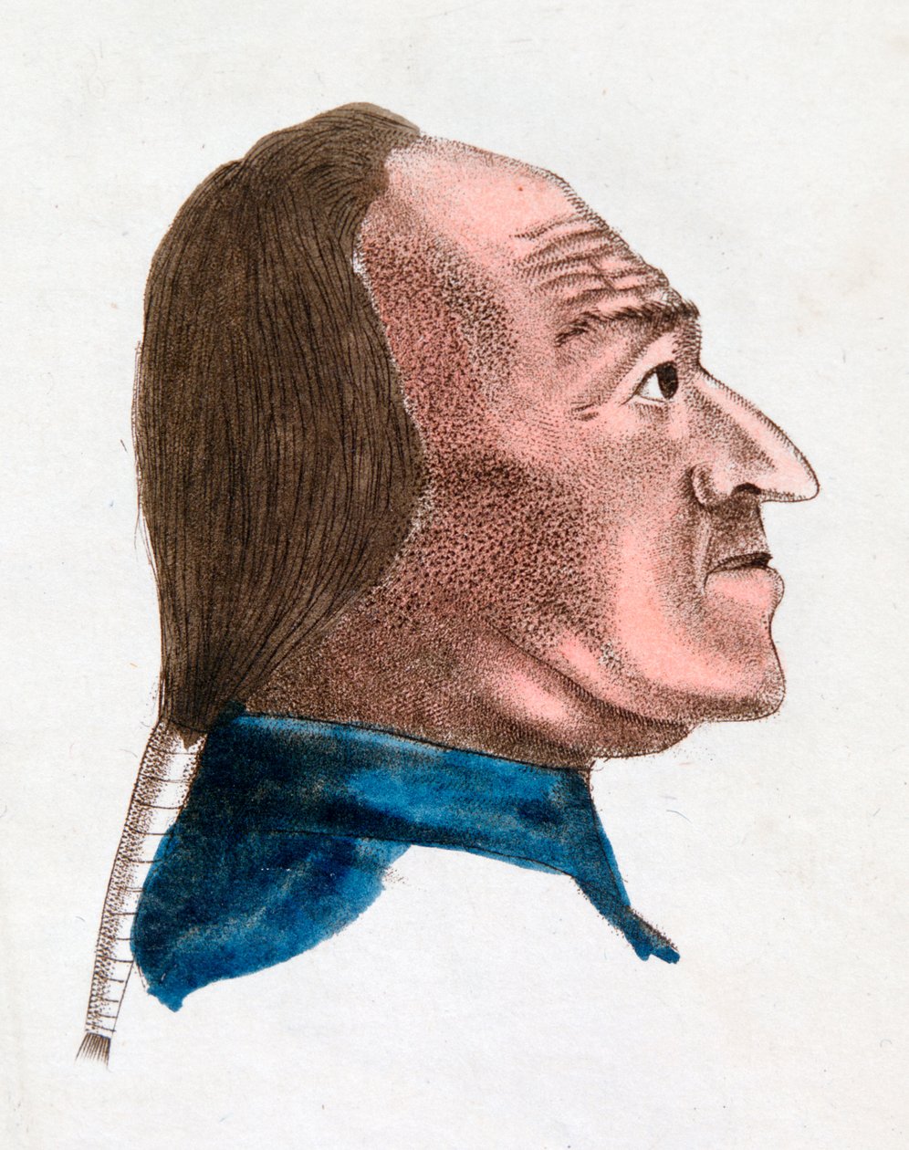 Ansigtsegenskaberne for en hurtig tempereret person, 1808 af Johann Kaspar Lavater