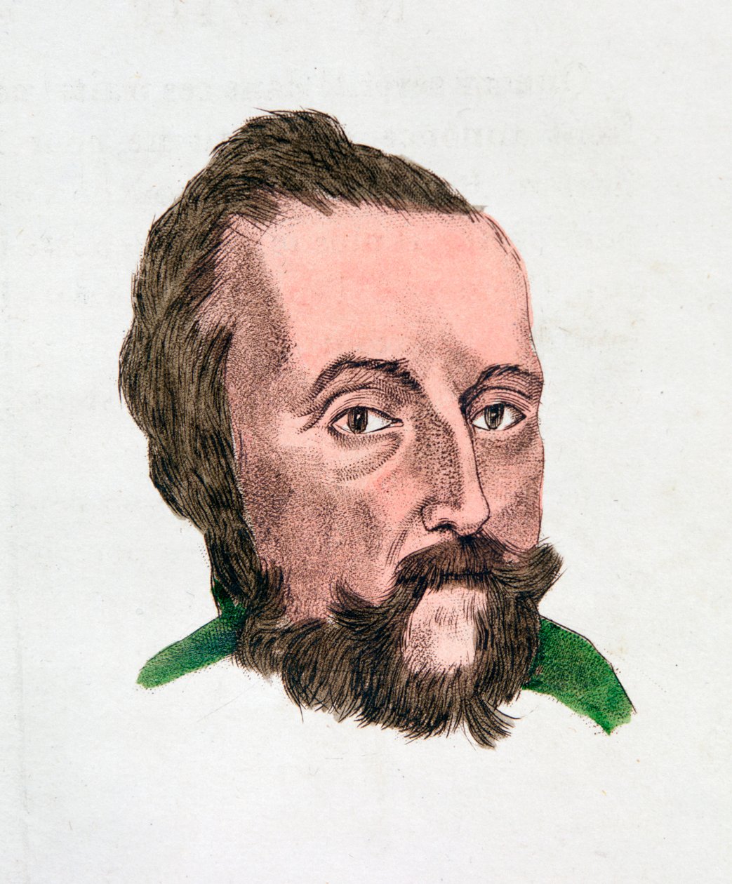 Ansigtsegenskaberne for en streng, intelligent person, 1808 af Johann Kaspar Lavater