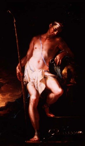 David med Goliats hoved af Johann Kaspar Sing