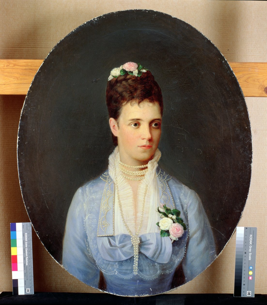 Portræt af den russiske kejserinde Maria Fyodorovna (1847-1928) af Johann Koler
