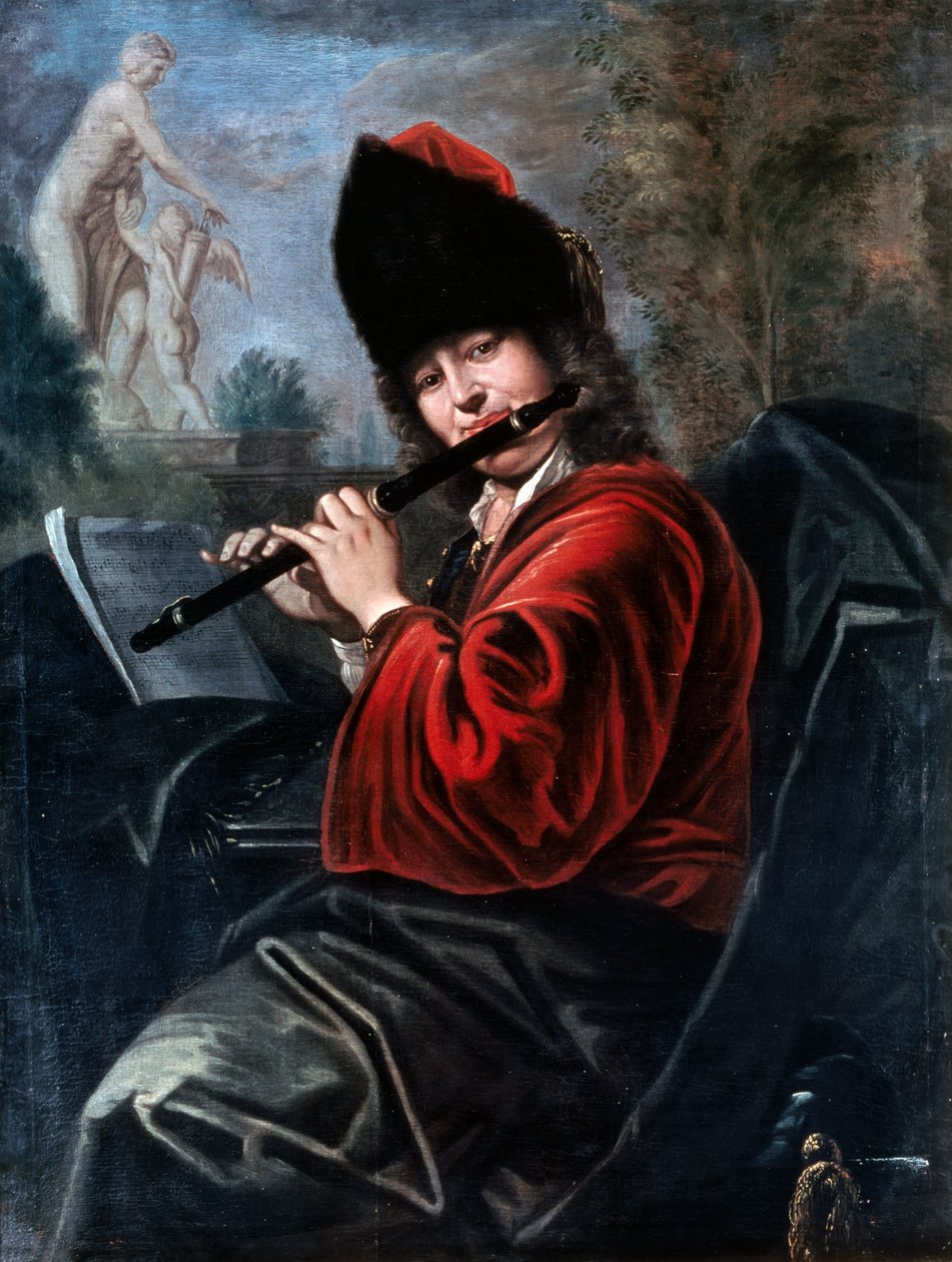 Tværfløjtespiller af Johann Kupetzky