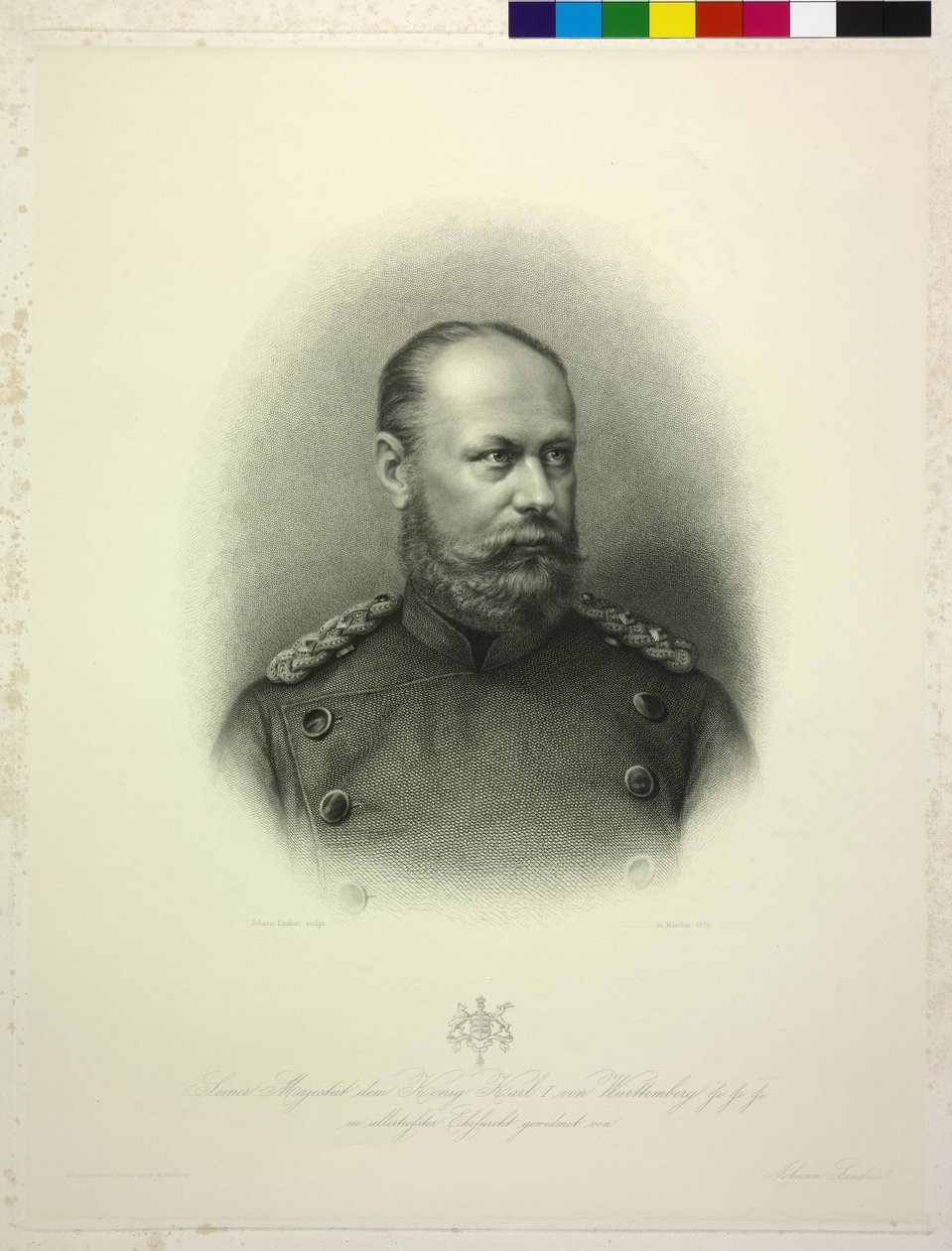 Konge af Württemberg Karl I af Johann Lindner