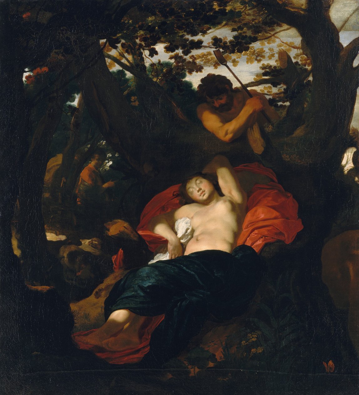 Nymfe og hyrde, ca. 1625. af Johann Liss