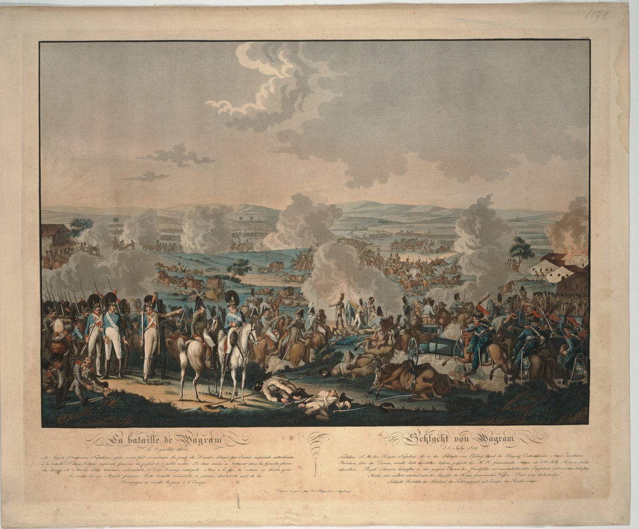 Slaget ved Wagram af Johann Lorenz Rugendas the Younger