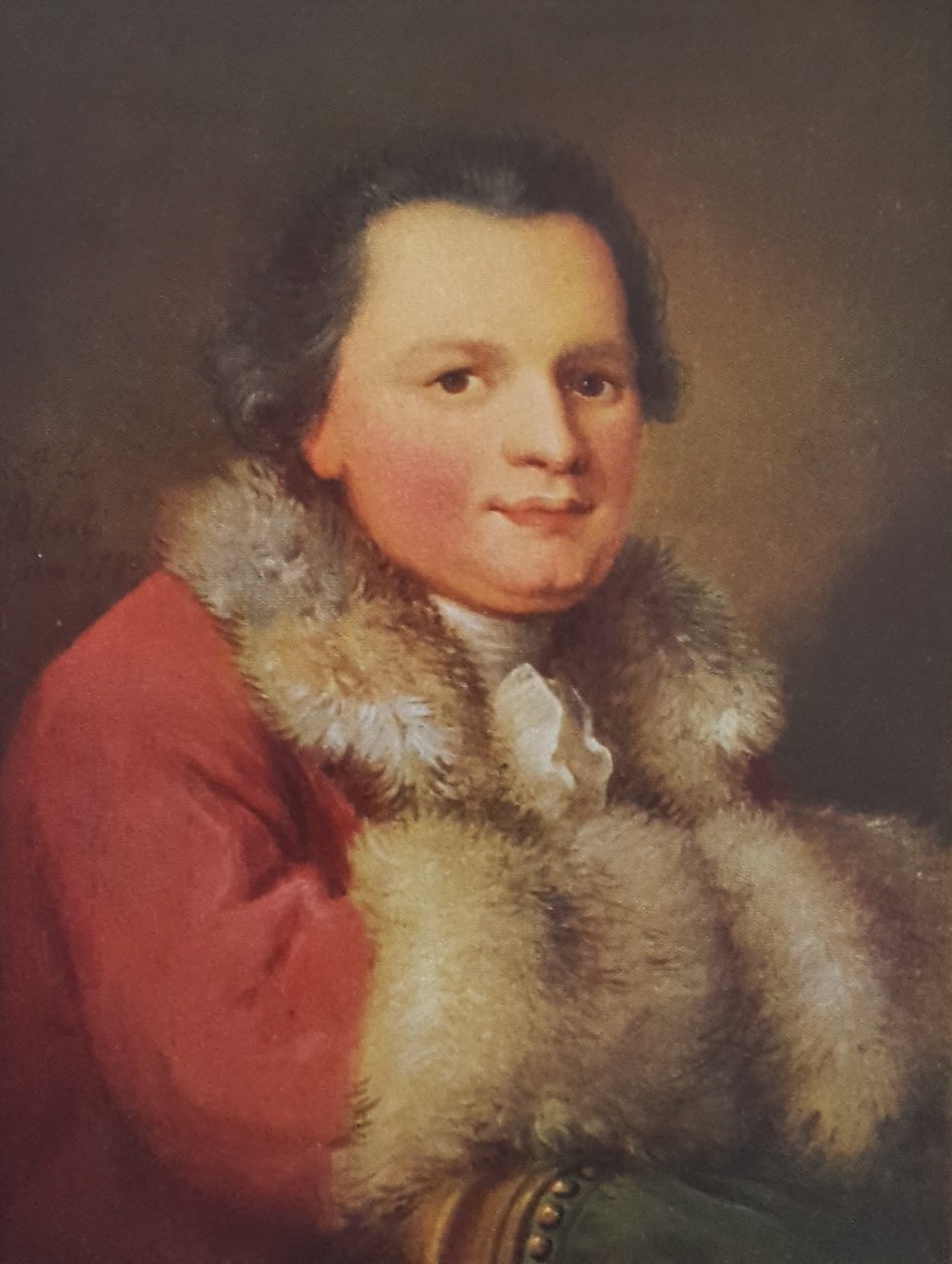 Tysk: Portræt af Beat Ludwig Walthard, udgiver. af Johann Ludwig Aberli