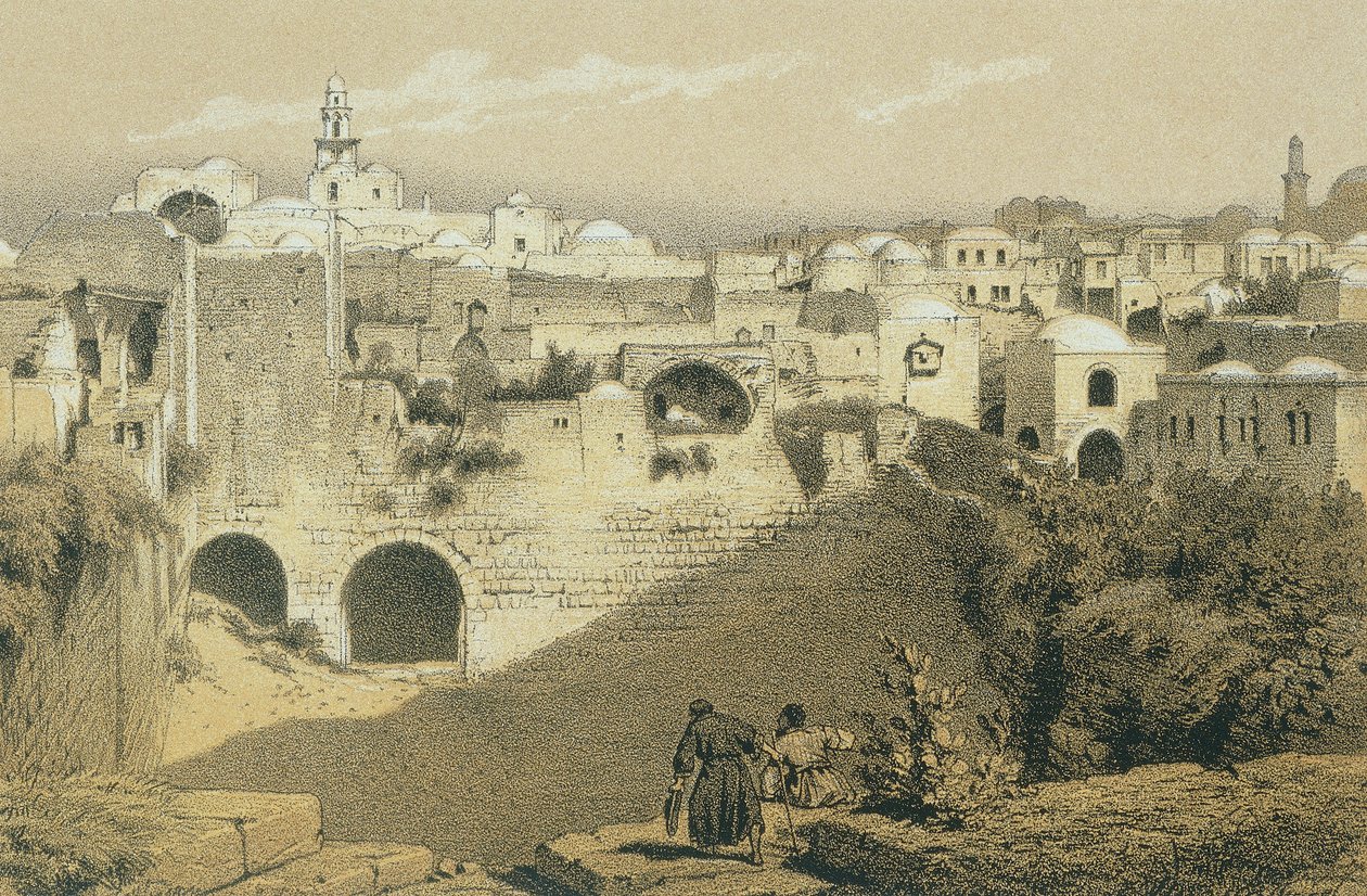 Bethesda. Radering af Bernatz et alii - Steinkopk J.F. Redaktør af Johann Martin Bernatz