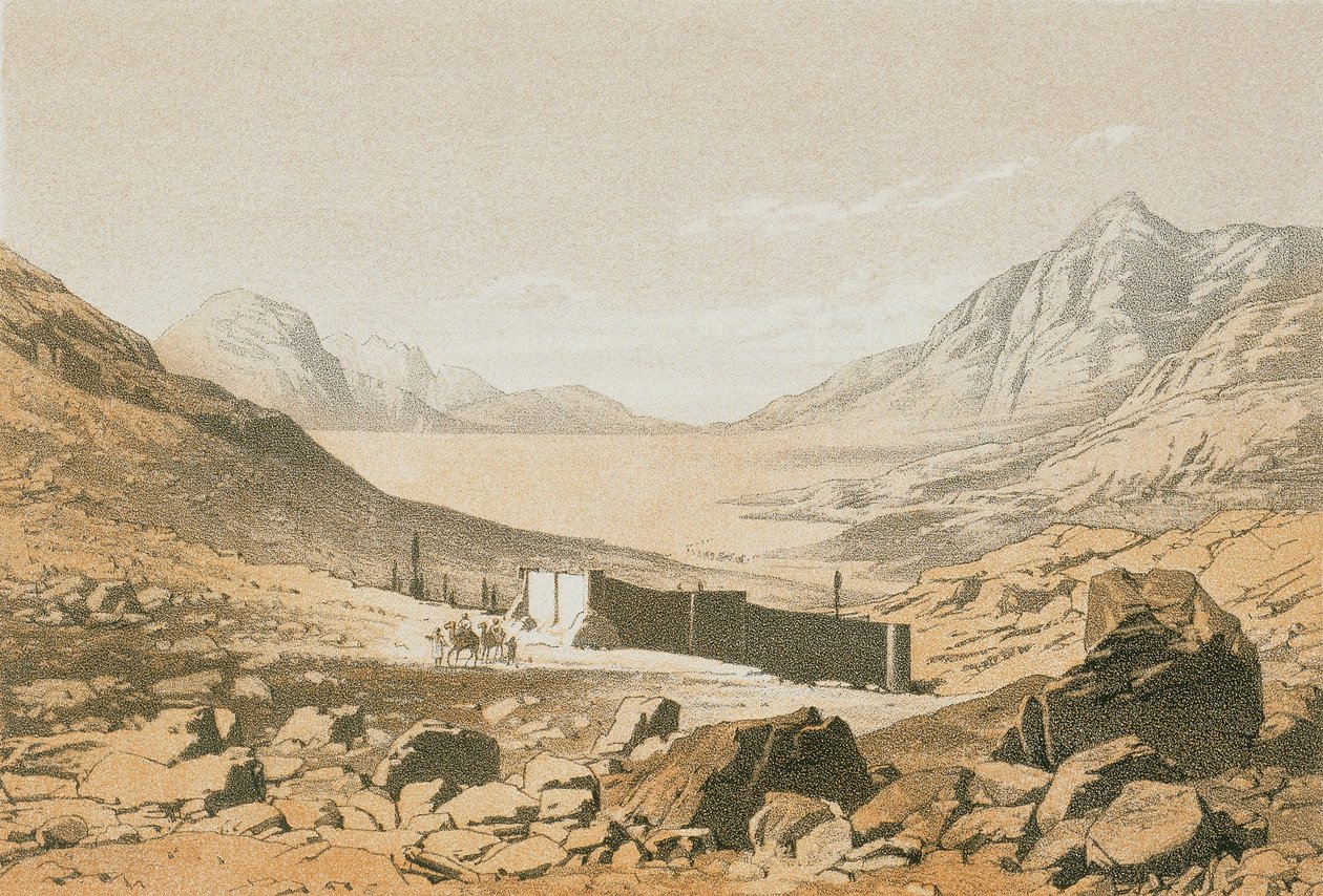 Bostan-dalen. Radering af Bernatz et alii - Steinkopk J.F. Editore af Johann Martin Bernatz