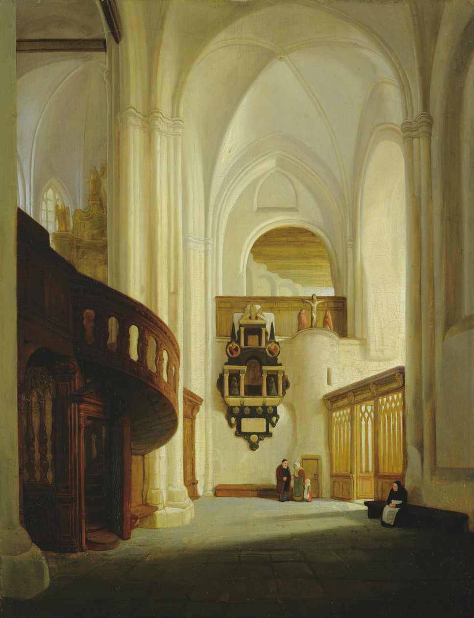 St. Nicholas-kirkens interiør, 1831 af Johann Martin Gensler