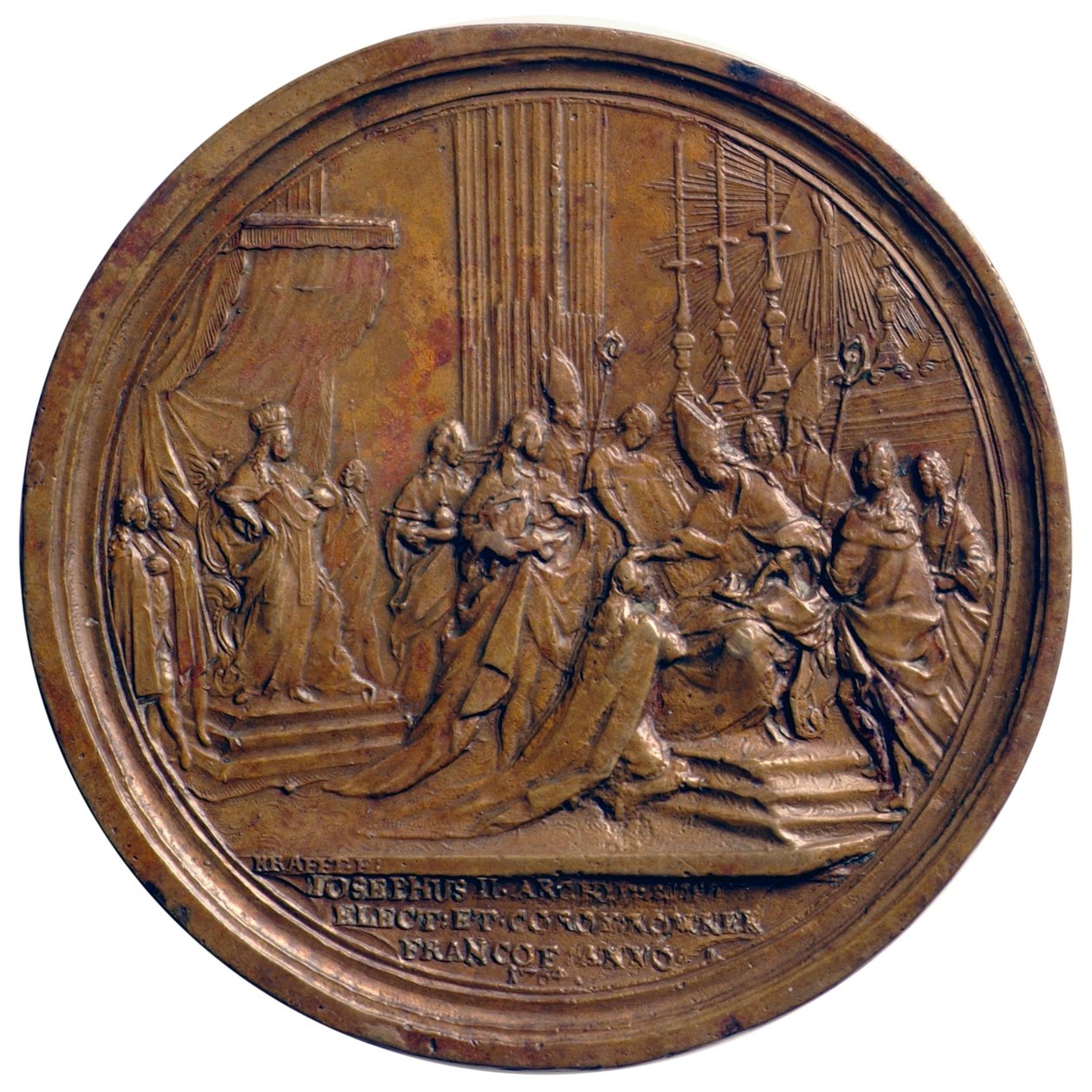 Kroningen af Josef II som romersk-tysk konge i Frankfurt am Main i 1764 af Johann Martin Krafft