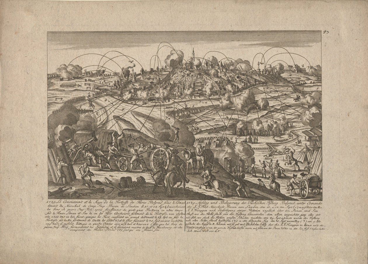 Erobringen af Beograd den 8. oktober 1789, 1789 af Johann Martin Will