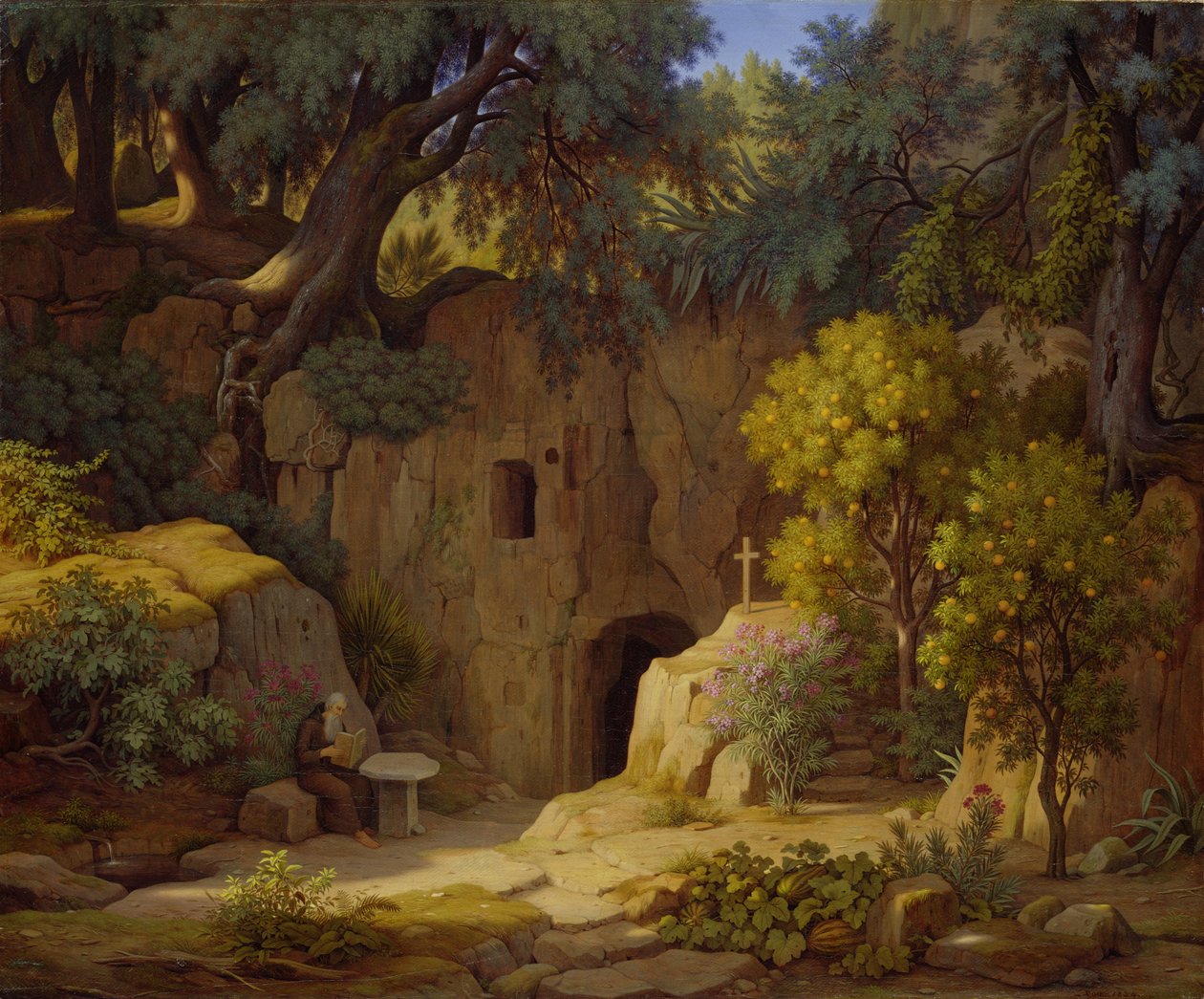 Eremitten, 1834 af Johann Martin von Rohden
