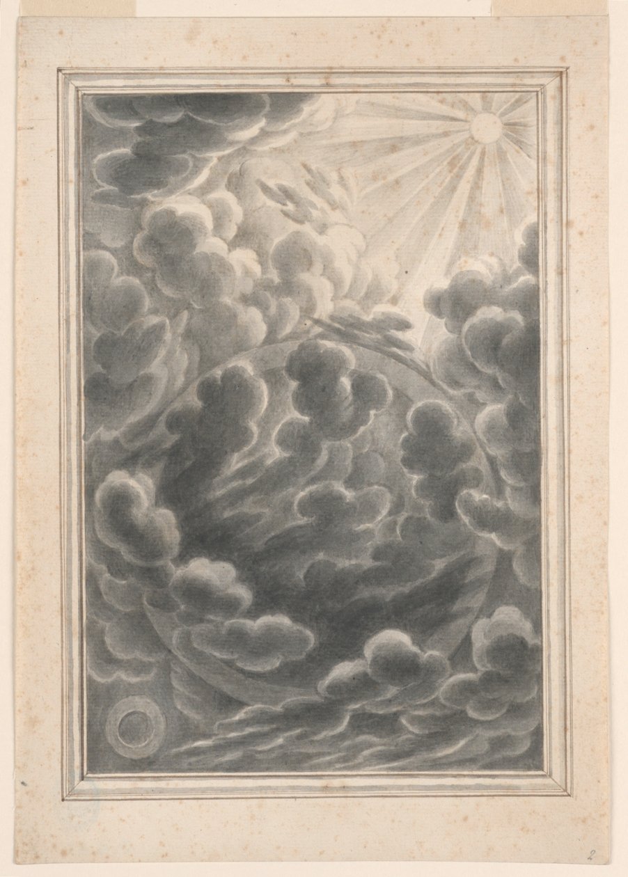 Studie til skabelsen af lys, plade 3, Physica Sacra af Johann Melchior Füssli